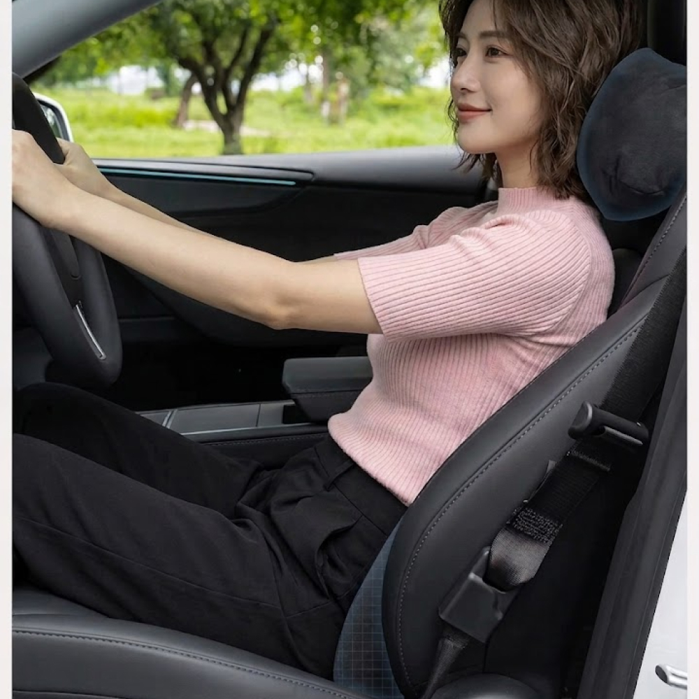 테슬라 목쿠션 목베개 허리쿠션 최고급 마이크로파이버 가죽 모델3 모델Y 모델YL 악세사리 이미지 7
