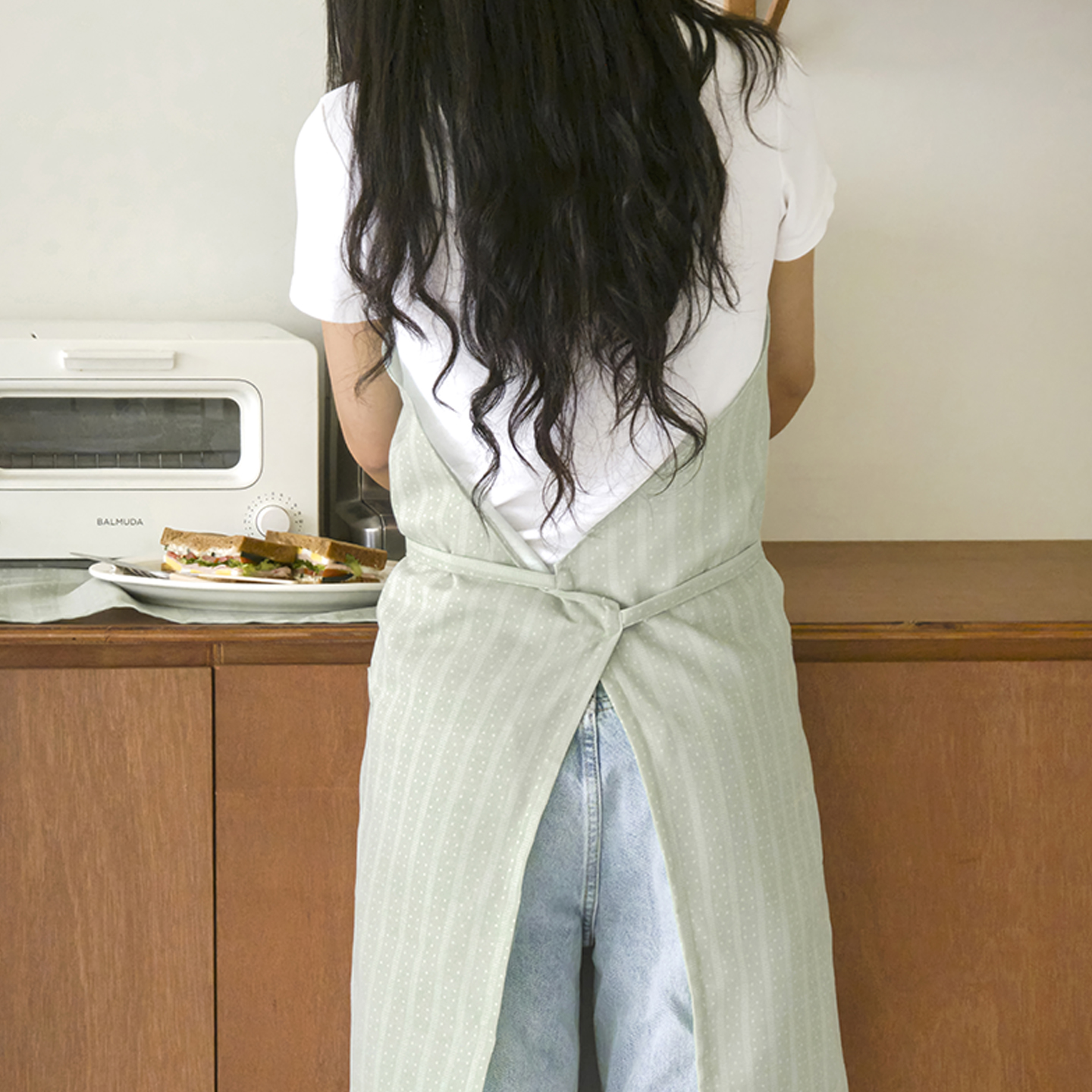 스파클스트라이프 앞치마 주방 홈데코 홈스타일링 - 상세 이미지 2