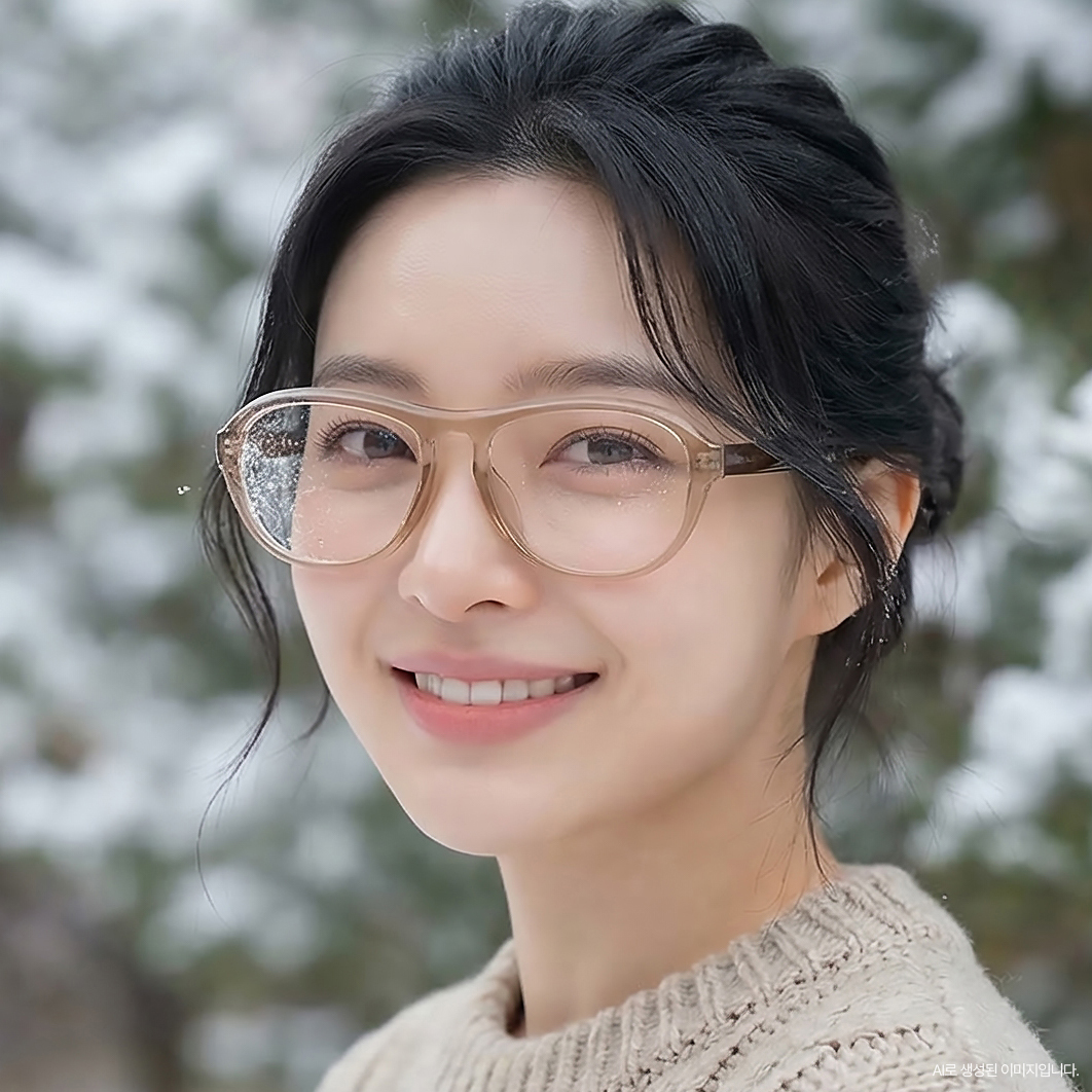 보잉안경테 블루라이트차단 긱시크안경 호피 뿔테안경 변색렌즈 얼굴형에맞는 이미지 8