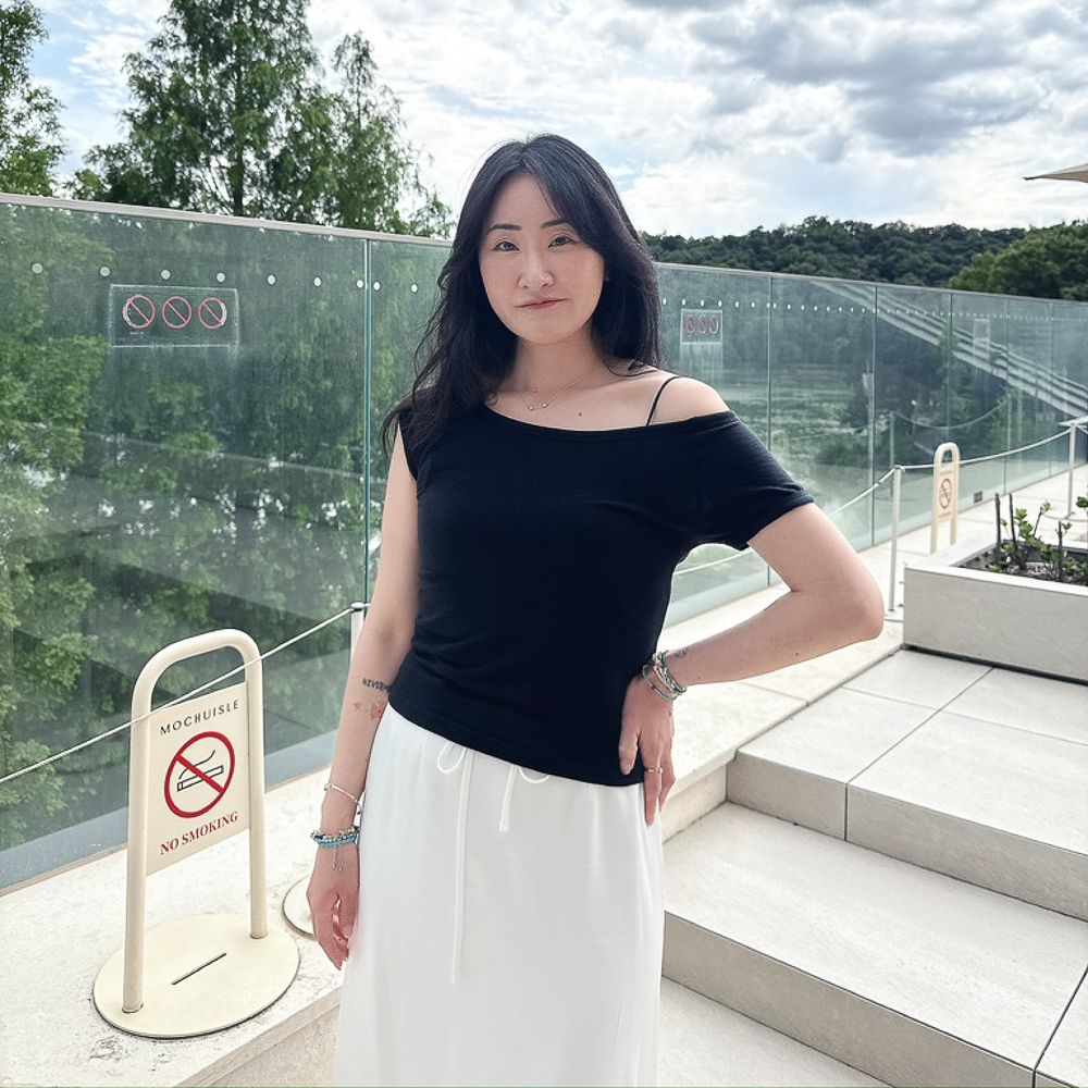 소프트 오프 숄더 반팔 티셔츠 - 상세 이미지 5