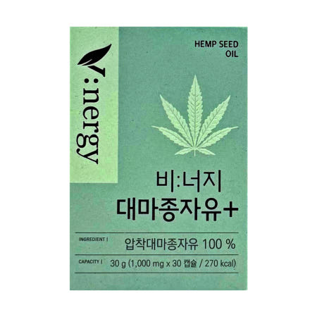 휴럼 비너지 대마종자유 플러스 30캡슐, 1개