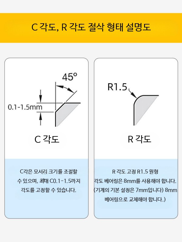 에어 면취기 소형 미니 면치기 공압 트리밍 직각 - 상세 이미지 3