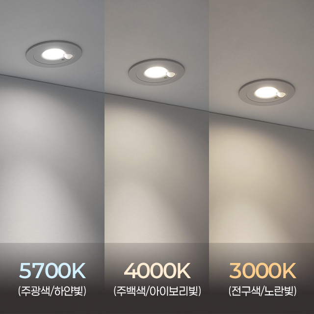 쎈룩스 LED 매입 센서등 로얀 5.5cm(2인치) COB 8W 움푹 다운라이트 플리커로우 가구 매립등 - 상세 이미지 3