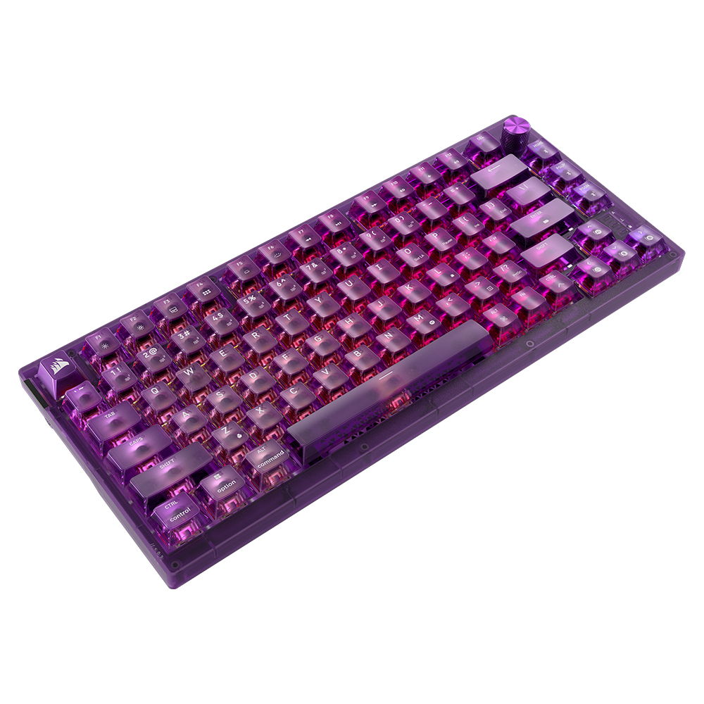 커세어 K65 RGB PLUS 무선 핫스왑 게이밍 기계식 키보드 퍼플 적축 - 상세 이미지 2