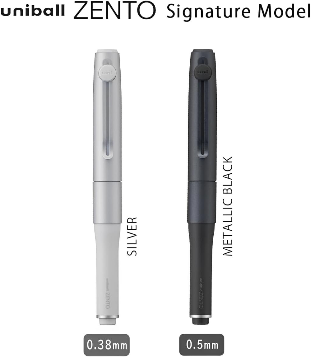 유니볼 젠트 0.5mm 메탈릭 블랙 일본 고급 볼펜 - 상세 이미지 3