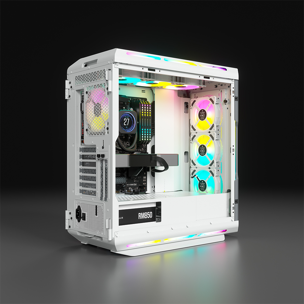 커세어 CORSAIR iCUE 5000T RGB 미들타워 케이스 화이트 - 상세 이미지 4