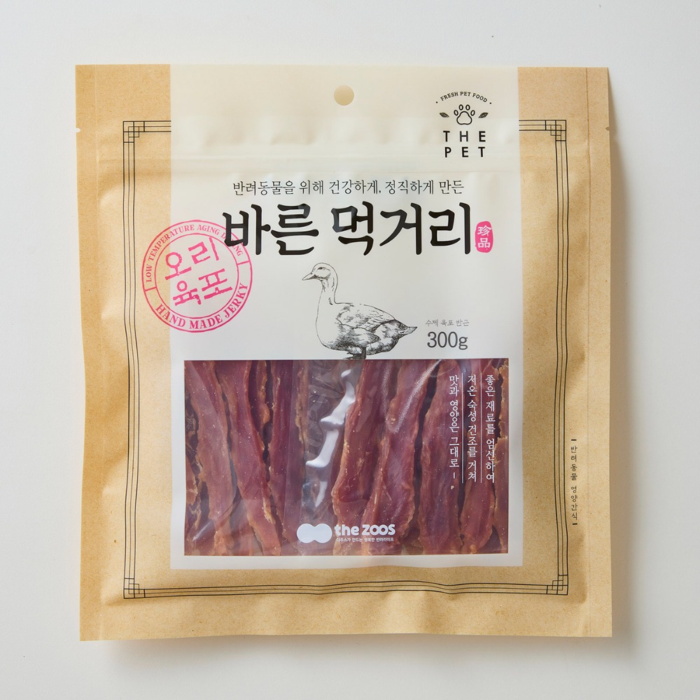 2+1 대용량 강아지 간식 반려견 애견 간식 바른먹거리 닭가슴살 애견 오리 고구마간식 300g - 상세 이미지 4