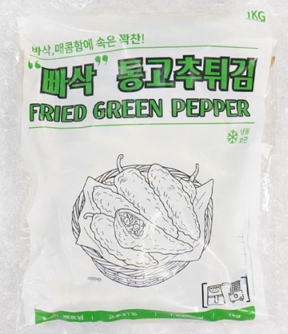 빠삭한 고추튀김 깻잎튀김 1kg 2종 - 상세 이미지 2