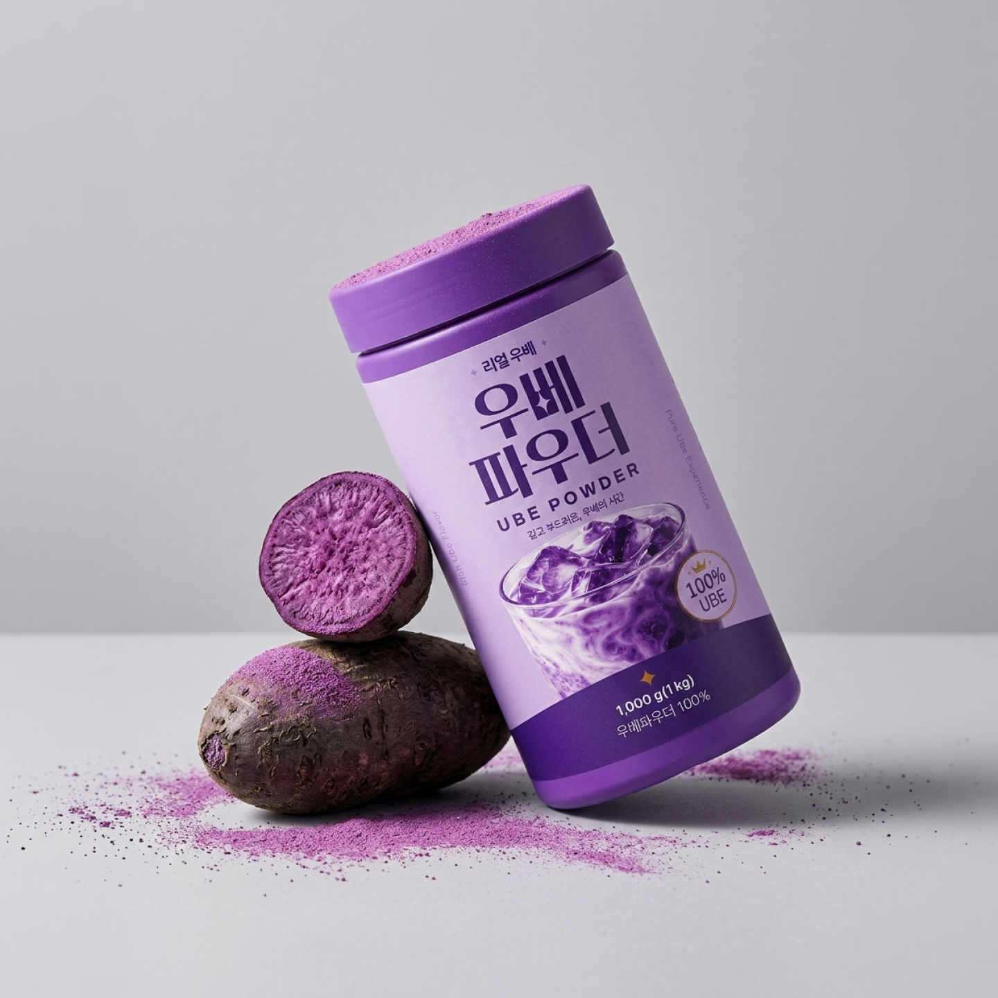 뉴트리플랜트 100% 리얼 우베 파우더 1kg 라떼 음료 디저트 카페 무첨가 무설탕 - 상세 이미지 5