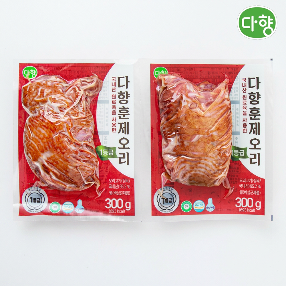 1등급 다향 훈제 오리 고기 슬라이스 600g - 상품 이미지
