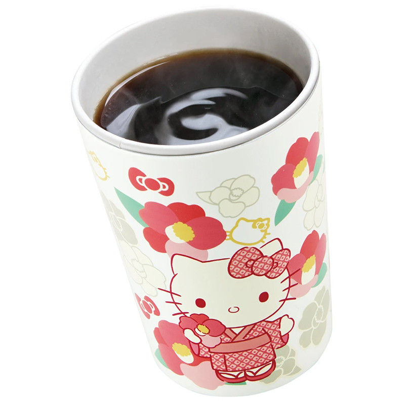 스케이터 헬로키티 동백 캐릭터 편의점 커피 스테인리스 텀블러 400ml STCV2 - 주방·식기 - 하카타몰
