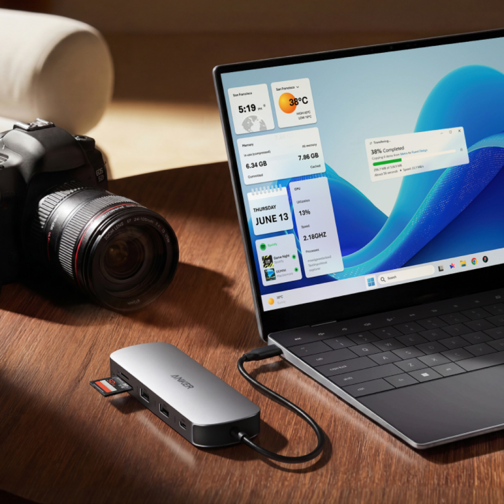 앤커 나노 USB-C 8-in-1 듀얼 디스플레이 허브 A210B - 상세 이미지 5