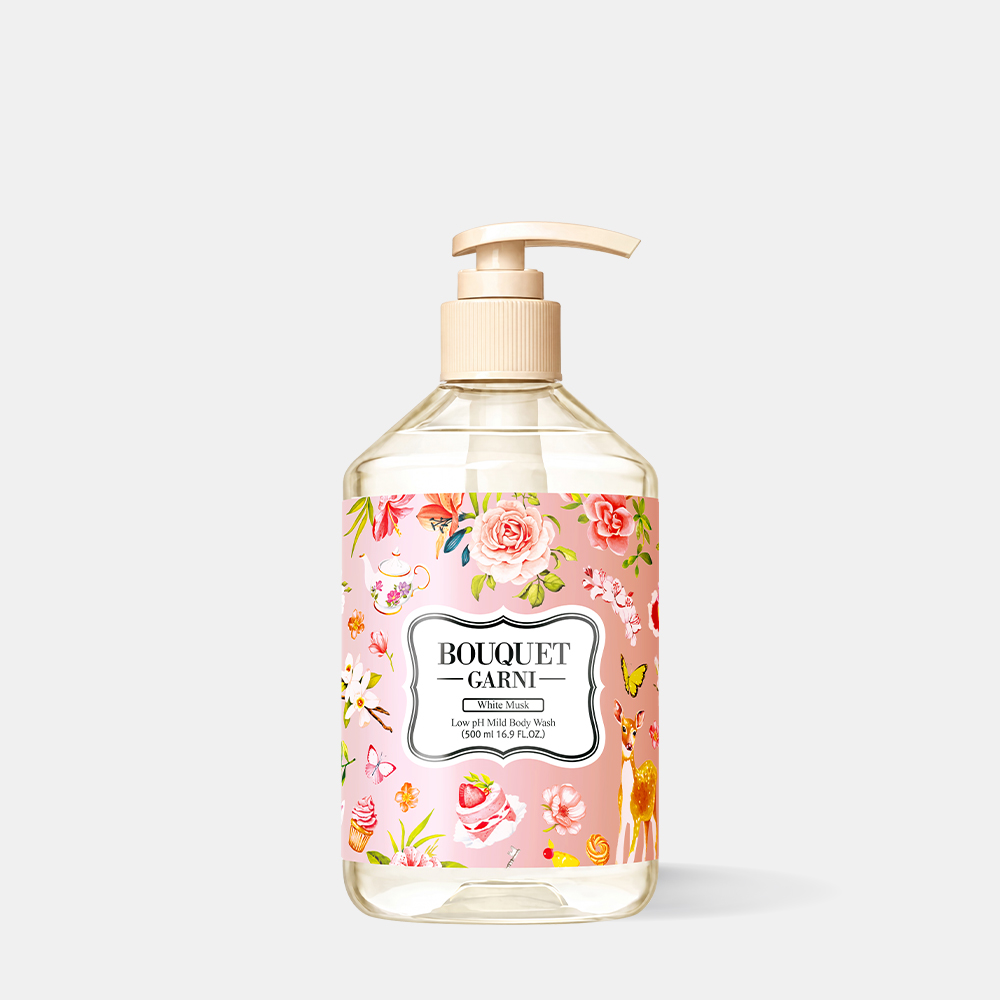 [1개] 부케가르니 약산성 마일드 바디워시 500ml 화이트머스크 - 상품 이미지