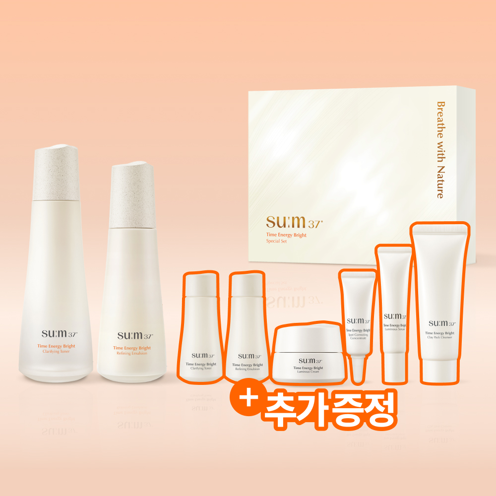 숨37 타임 에너지 브라이트 2종 기획 (토너 170ml+에멀전 120ml) - 상품 이미지