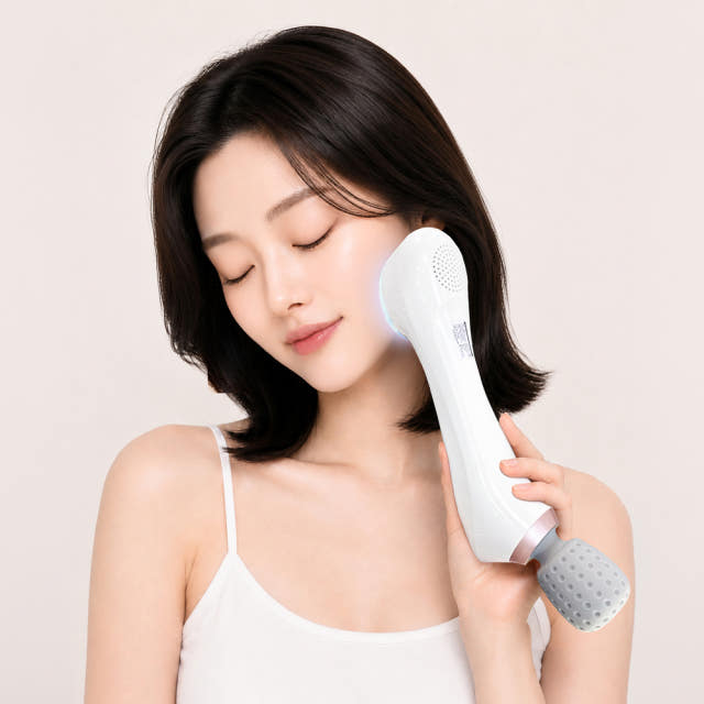 닥터웰 냉온 얼굴 마사지기 무선 온열 쿨링 진동 뷰티웰 피부 안마기