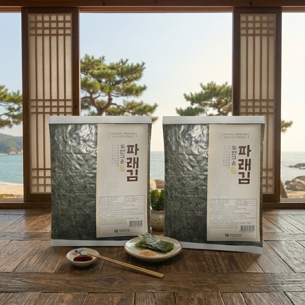 두번 구워 더욱 바삭한 무조리 구운 파래김 40장 40개입, 2개 - 상품 이미지