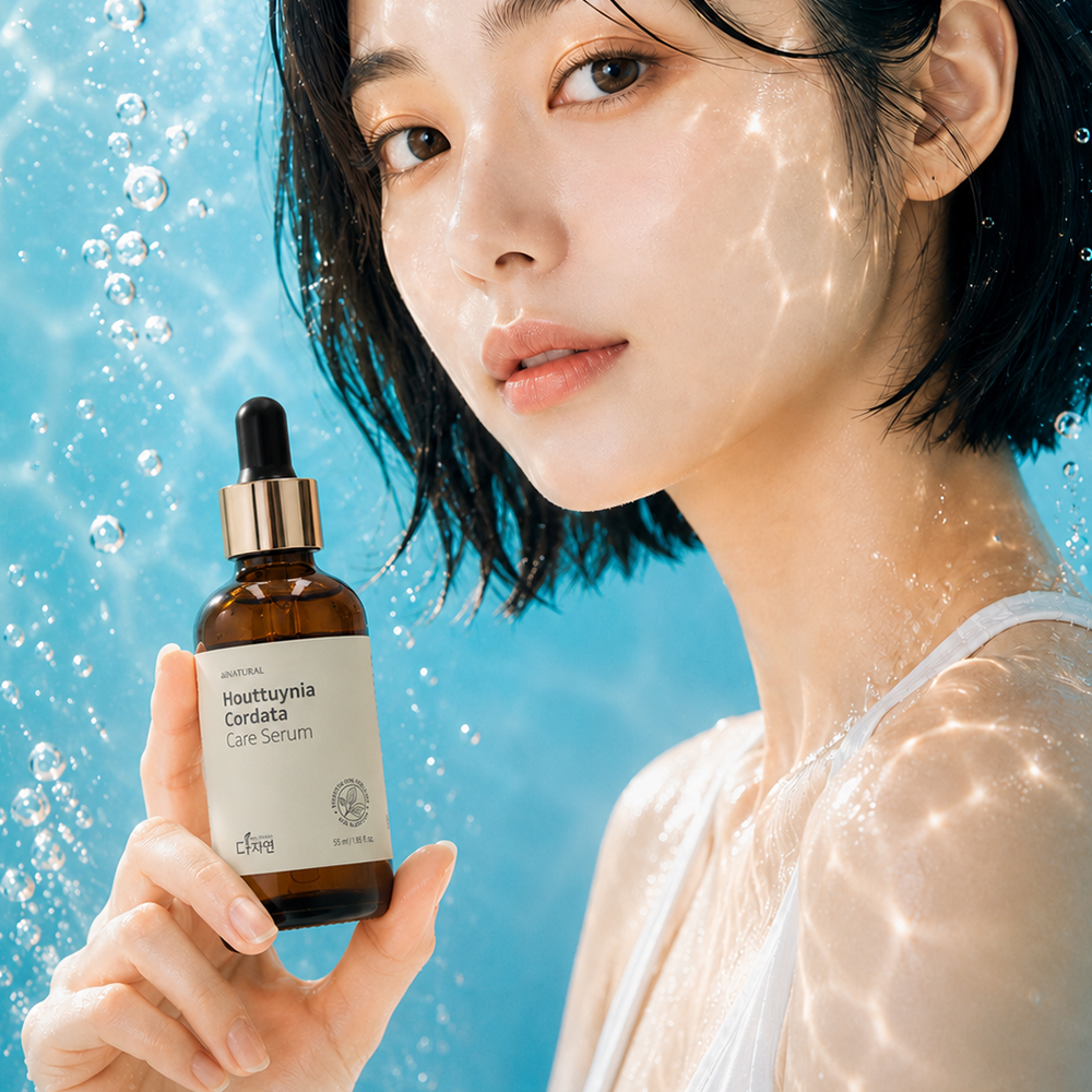 자연의벗 다자연 어성초 케어 세럼 55ml 저자극 여드름 민감 피부 보습 개선 진정 수분 - 상세 이미지 2