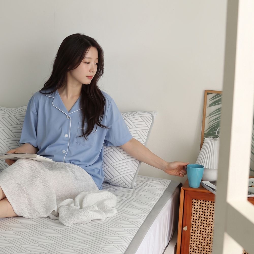 쇼핑의서 아이스 에어매쉬 냉감패드 그레이, Q(퀸) - 상세 이미지 3