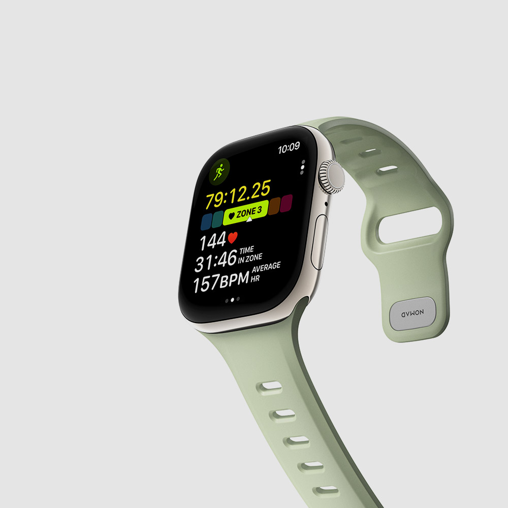 노마드 스포츠 스트랩 템포 40 41 44 45 운동 러닝 애플워치, 46mm, 씨그래스 - 상세 이미지 5