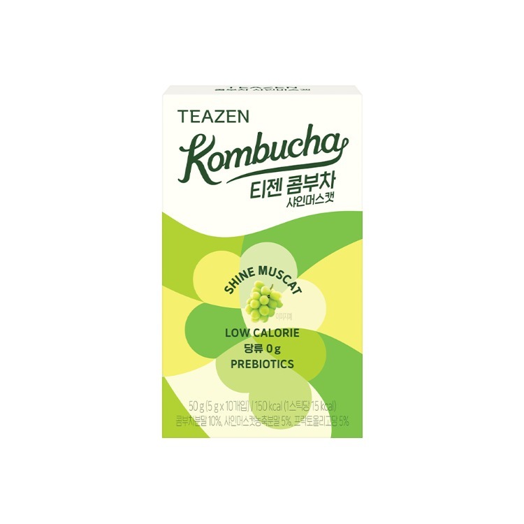 콤부차 샤인머스캣 스틱 사무실 탕비실 차 선물 티젠 10개입, 1개 - 상품 이미지