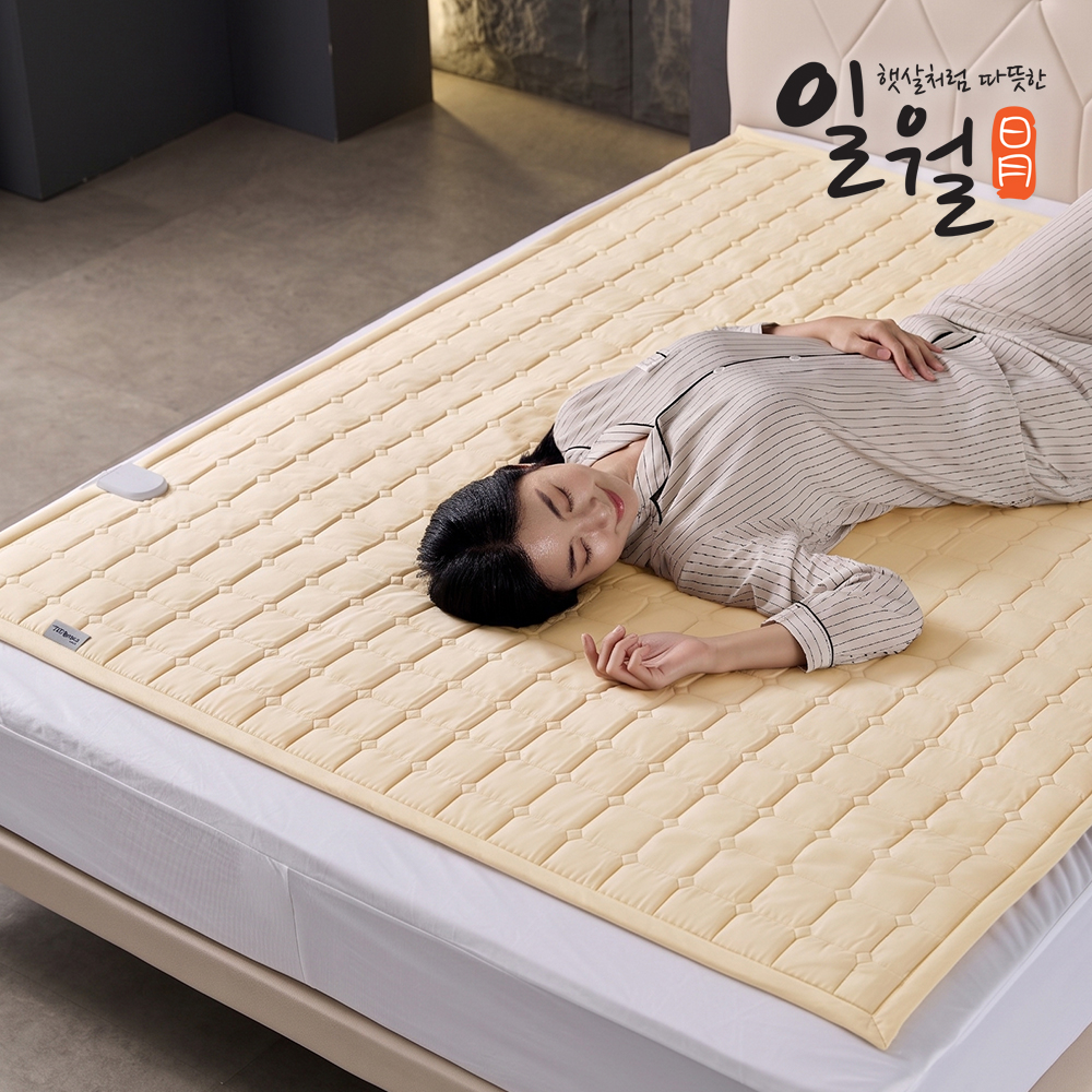 일월 전기매트 멜로우 코튼 초절전형 워셔블 탄소 카본매트 싱글 3color - 상세 이미지 4