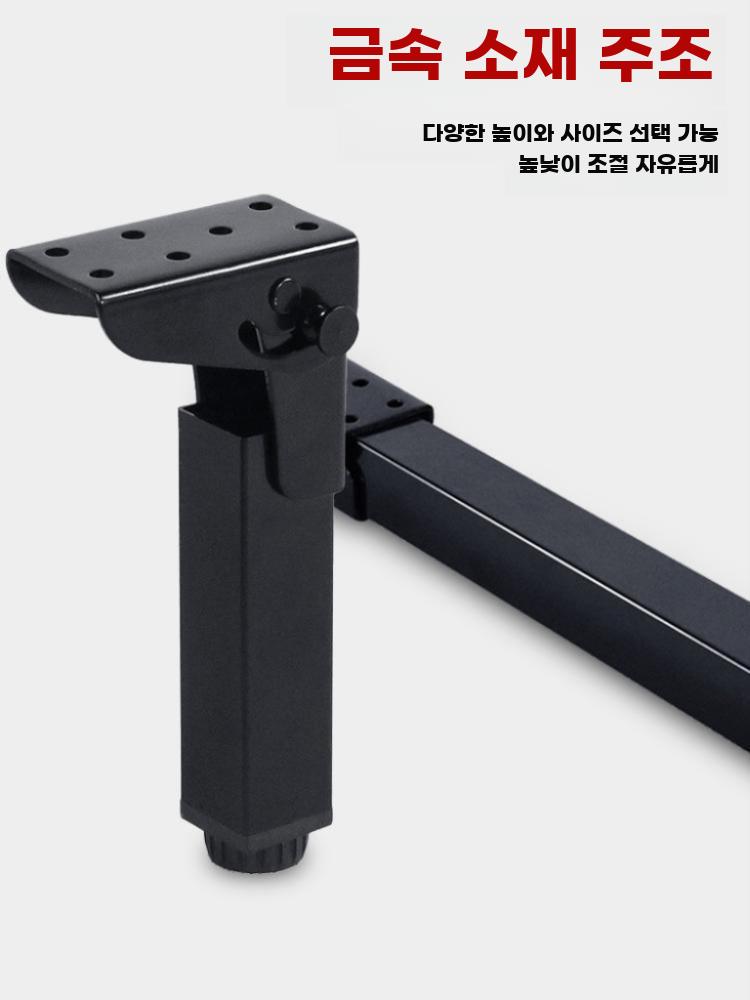 접이식 테이블 다리 부속 책상 선반 다리발 높이 조절 30cm - 상세 이미지 5