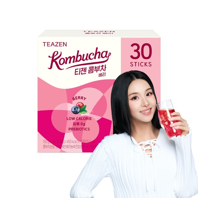 콤부차 베리 스틱 사무실 탕비실 차 선물 티젠 30개입, 1개 - 상품 이미지