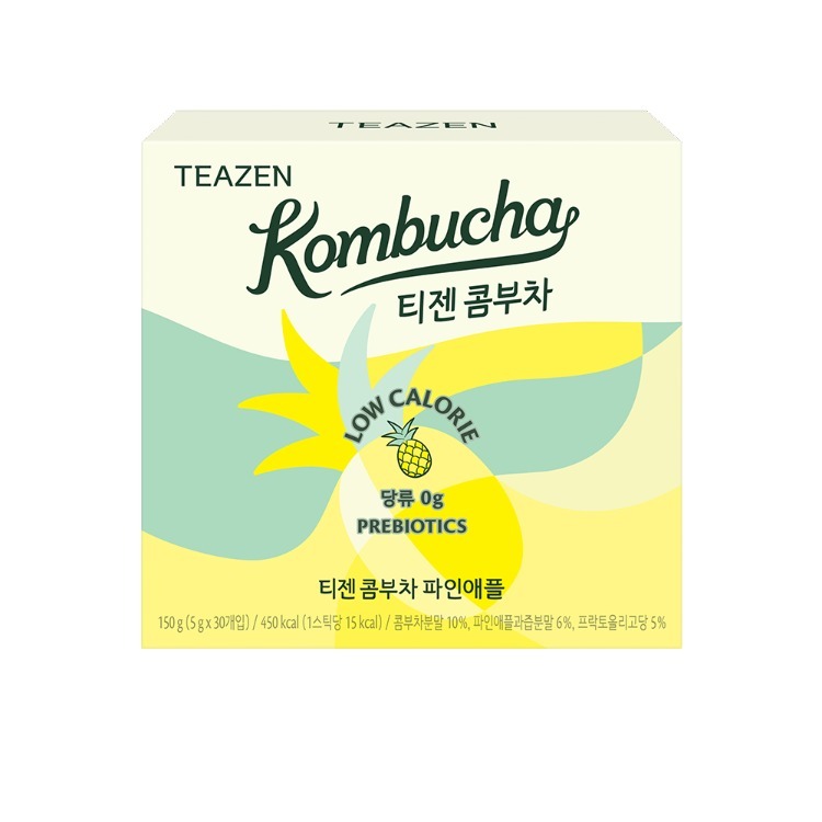 콤부차 파인애플 스틱 사무실 탕비실 차 선물 티젠 30개입, 1개 - 상품 이미지