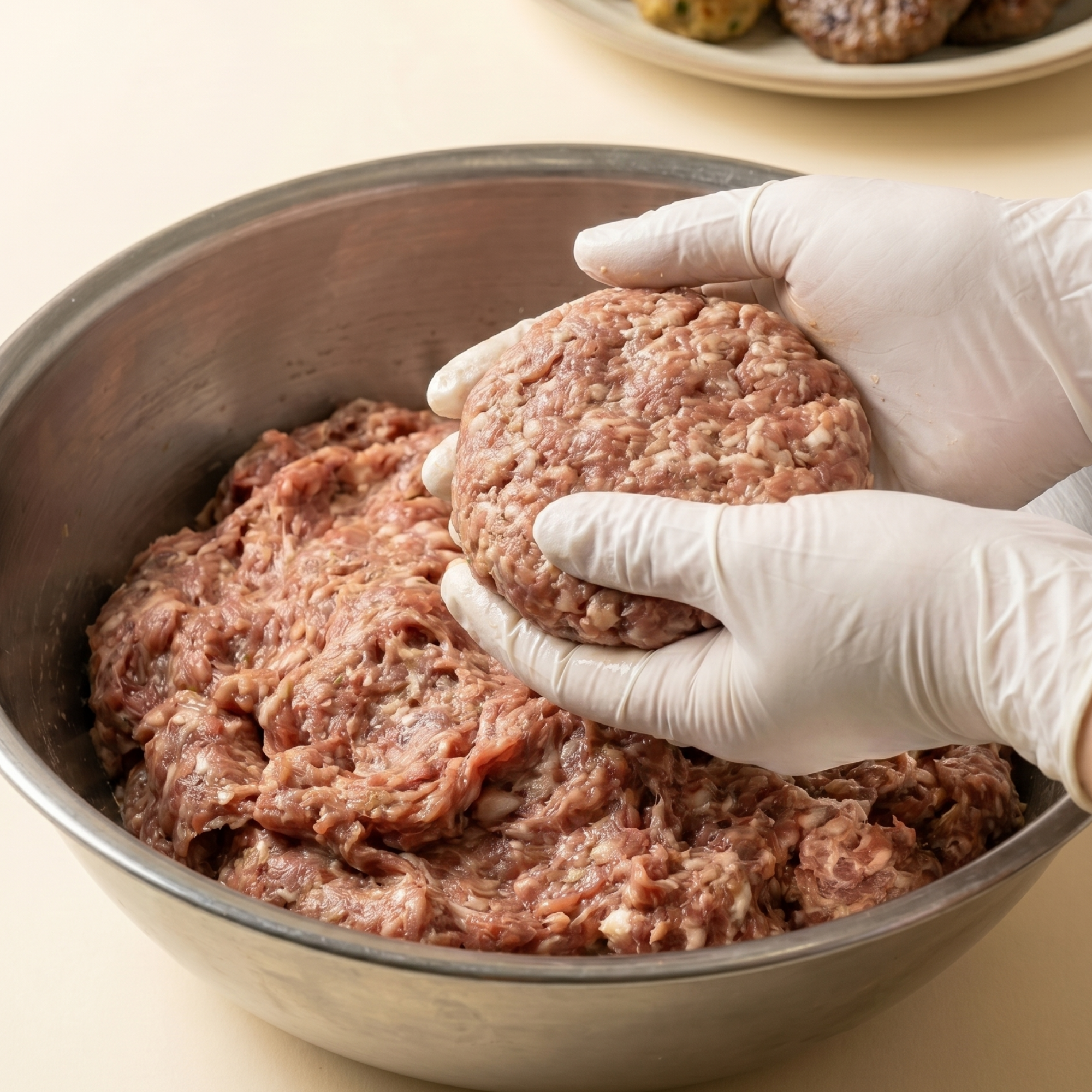육연당 한돈 떡갈비 함박스테이크용 생반죽 보통맛, 5kg, 1개 - 상세 이미지 2