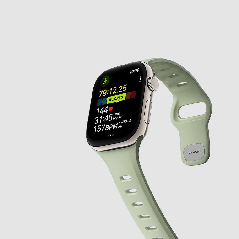 노마드 스포츠 스트랩 템포 40 41 44 45 운동 러닝 애플워치, 42mm, 씨그래스 - 상세 이미지 4