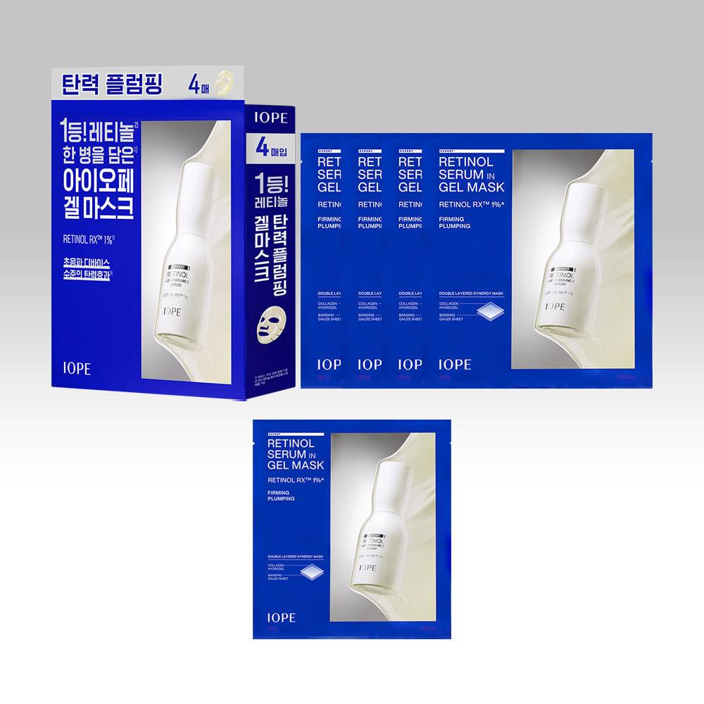 아이오페 레티놀 세럼 인 겔 마스크 세트 4매 가격 비교 아이오페 아이오페 레티놀 세럼 인 겔 마스크 세트 4매