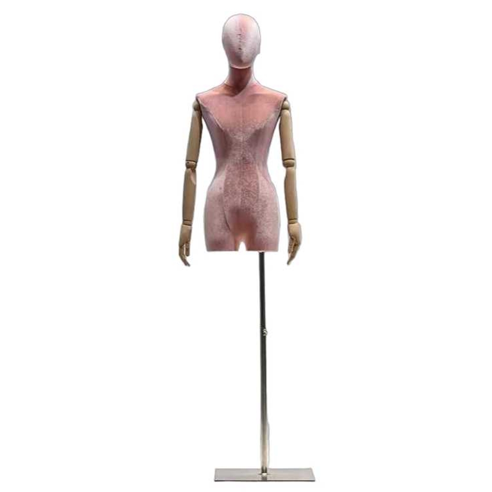 벨벳 마네킹 의류 디피 여자 모델 스탠드 옷가게 사각 - 상품 이미지