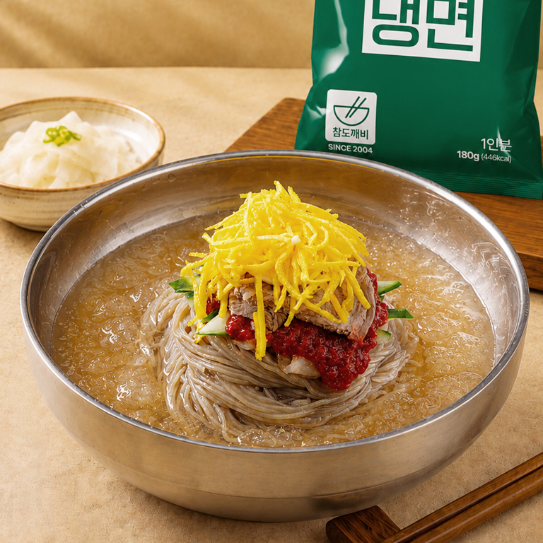 참도깨비 평양냉면 3인분세트 개별포장면 3팩 냉면육수 3팩 - 상세 이미지 4