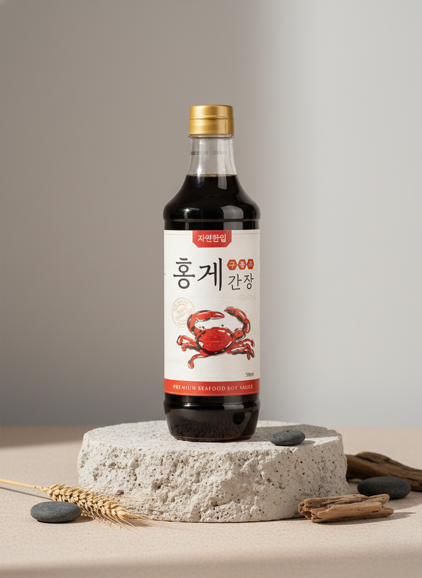 자연한입 홍게간장 맛간장 맛장소스 국내산간장 500ml, 860ml - 상품 이미지