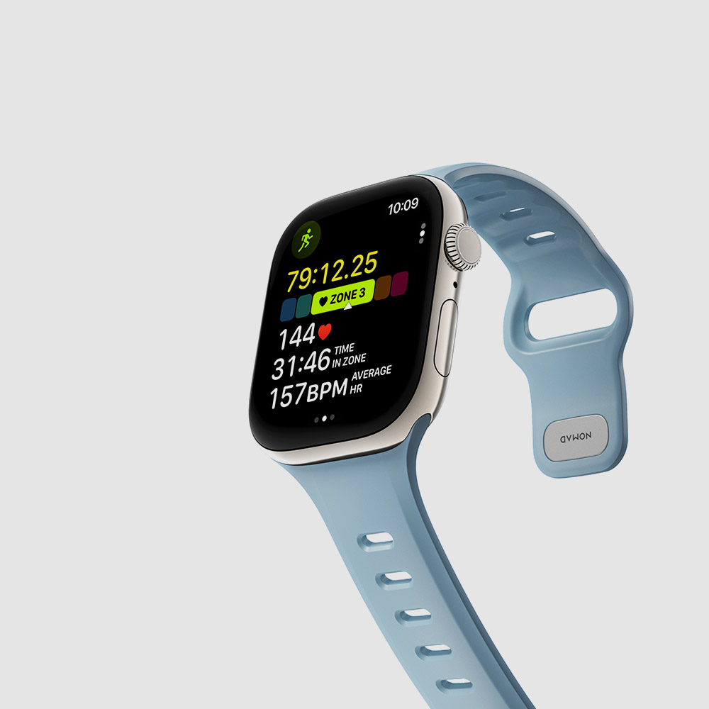 노마드 스포츠 스트랩 템포 40 41 44 45 운동 러닝 애플워치, 46mm, 타이달 - 상세 이미지 4