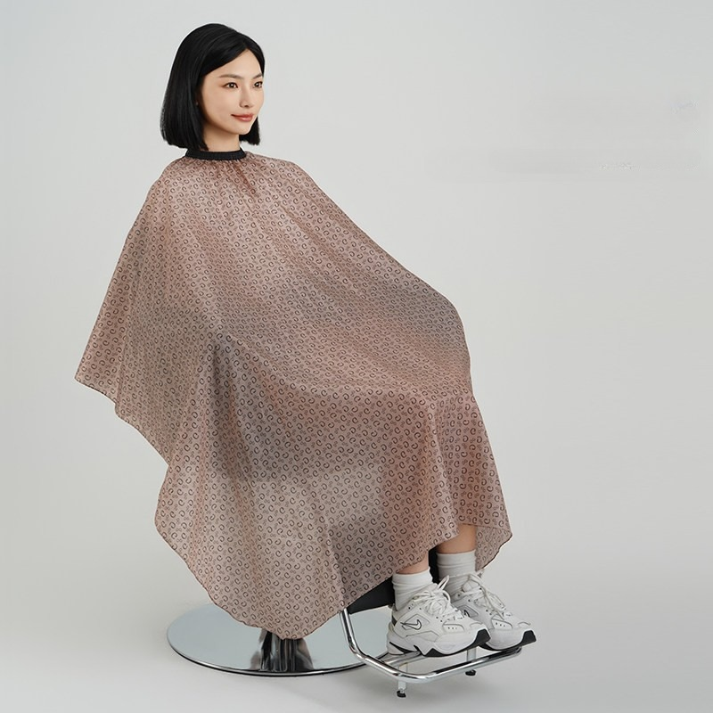 여름 커트보 이발 발을 긴기장 가운 덥지않은 헤어샵 이발소 머리 미용가운 앞치마 보자기 - 상품 이미지
