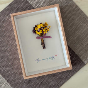 캘리그라피 프리저브드 꽃다발 액자 자유문구 맞춤제작 생신 생일 집들이 선... 솔직 후기 | 실제 배치 사진 포함 - 상품 이미지 1