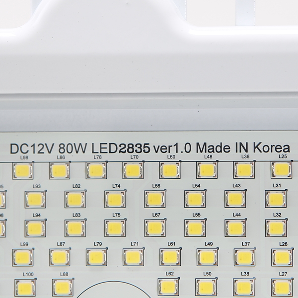 LED 투광기 투광등 공장등 선박 중장비 야외 공사 조명 써치라이트 DC12V 80W 삼립 - 상세 이미지 4