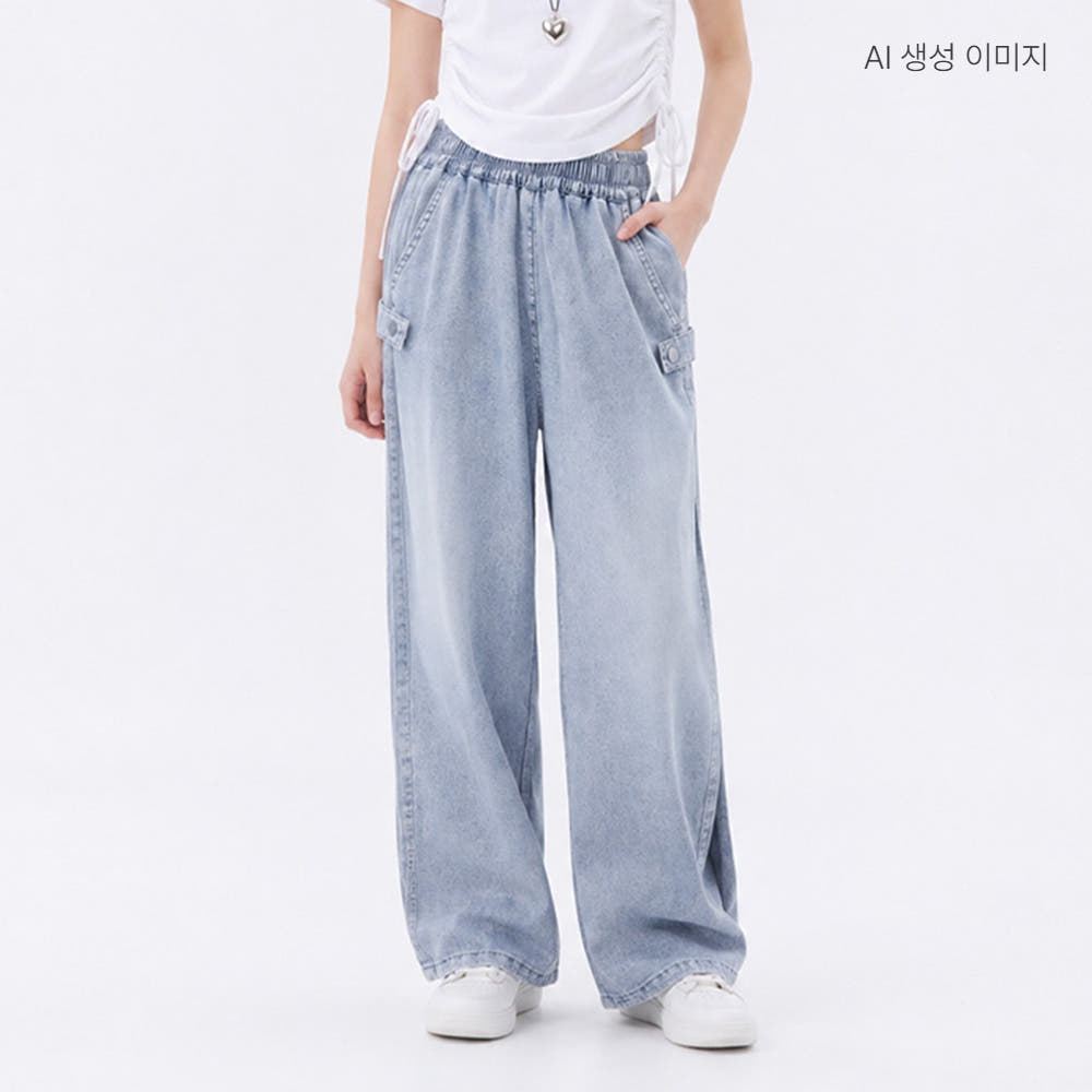 더데이걸 사이드 스냅 와이드 데님팬츠 TGTJ26401 가격 비교 더데이걸 공식스토어 더데이걸 사이드 스냅 와이드 데님팬츠 TGTJ26401