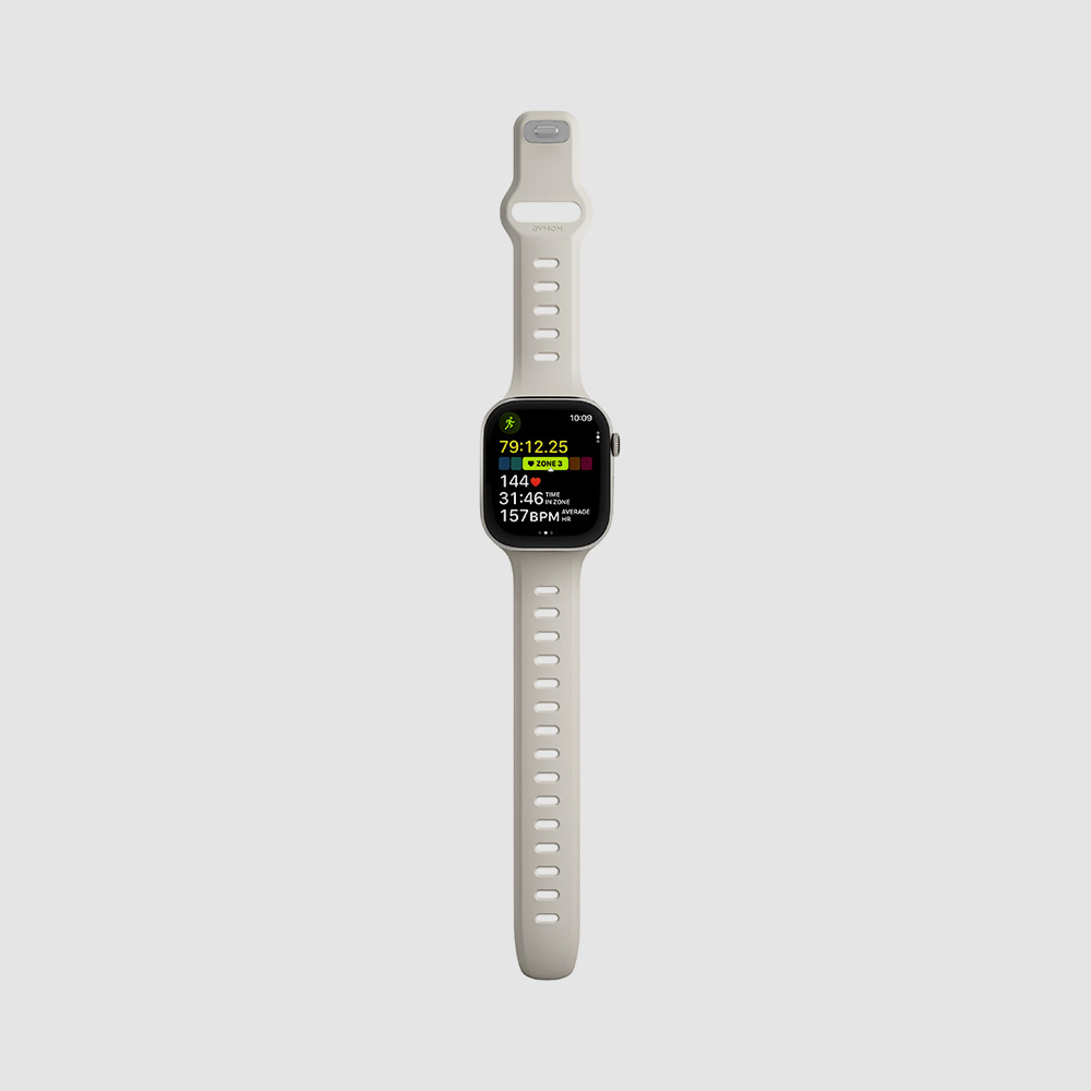 노마드 스포츠 스트랩 템포 40 41 44 45 운동 러닝 애플워치, 46mm, 드리프트 우드 - 상세 이미지 4