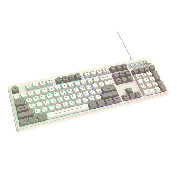 디알고 레트로 RGB 저소음 멤브레인 오피스 유선 키보드 RK1RGB - 상세 이미지 5