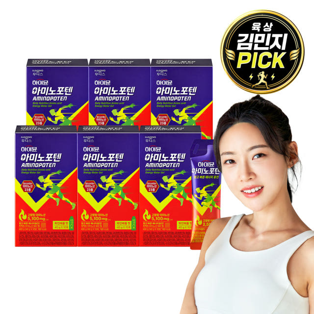 하이뮨 아미노포텐 40g 에너지젤 일상 활력 등산 러닝 파인애플, 10포, 6개