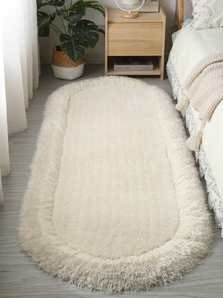 침실 러그 침대 밑 북유럽 디자인 매트 사계절 발매트 원형 퍼플 80cmx160cm - 상세 이미지 2