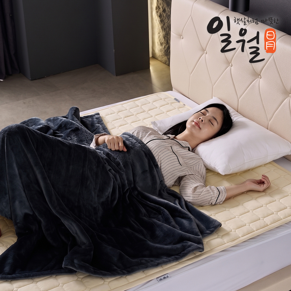 일월 전기매트 멜로우 코튼 초절전형 워셔블 탄소 카본매트 싱글 3color - 상세 이미지 2
