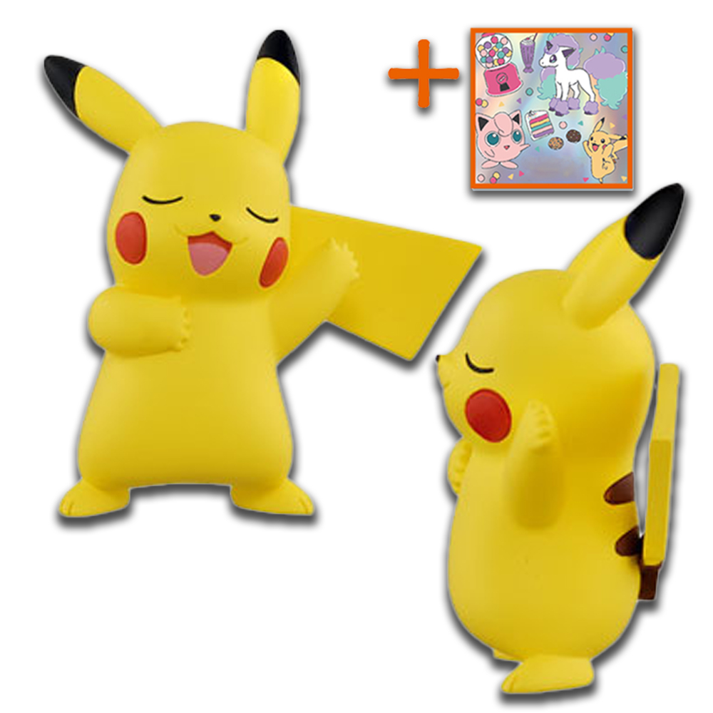 포켓몬스터 30주년 노래하는 피카츄 포켓몬 몬콜레 피규어 굿즈 장난감 선물 스티커세트 - 상세 이미지 5