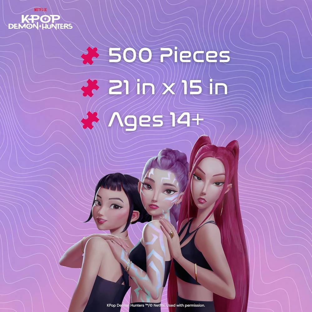 K팝 데몬 헌터즈 퍼즐 500피스 포일 아트워크 이미지 6