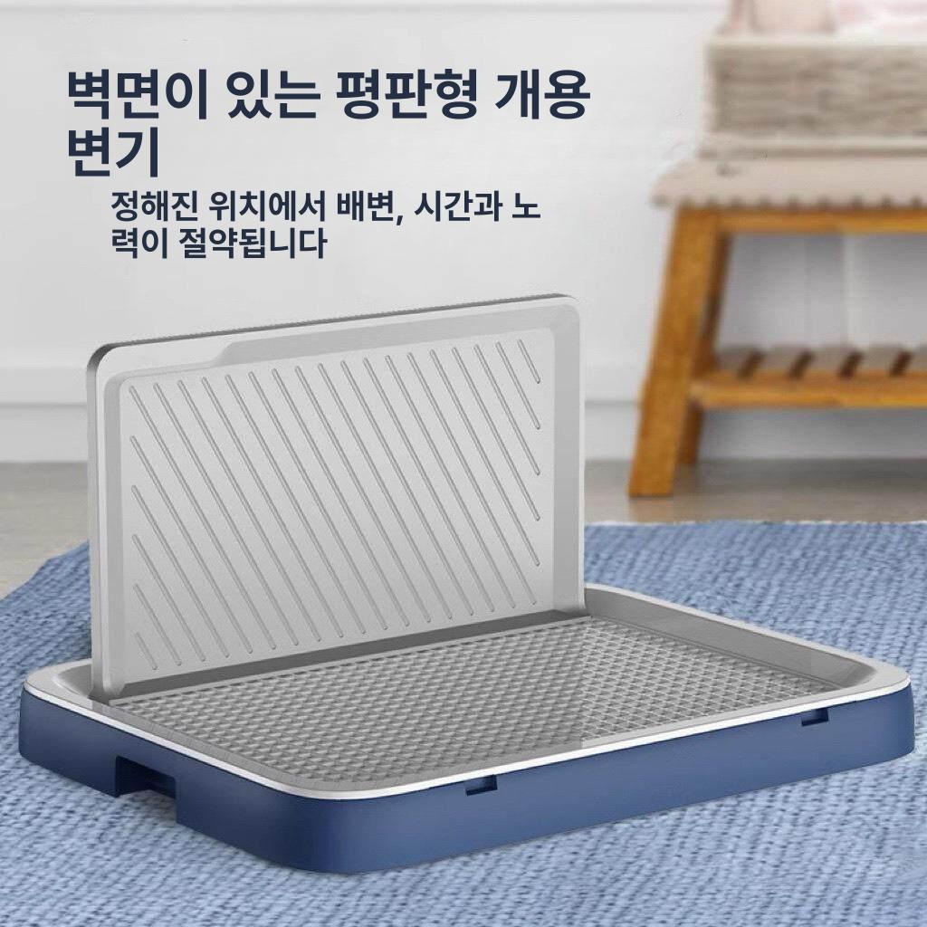 강아지 배변판 벽면 애견 화장실 소변판 훈련 패드 [벽 포함] 화이트그레이 특대형 - 상세 이미지 3