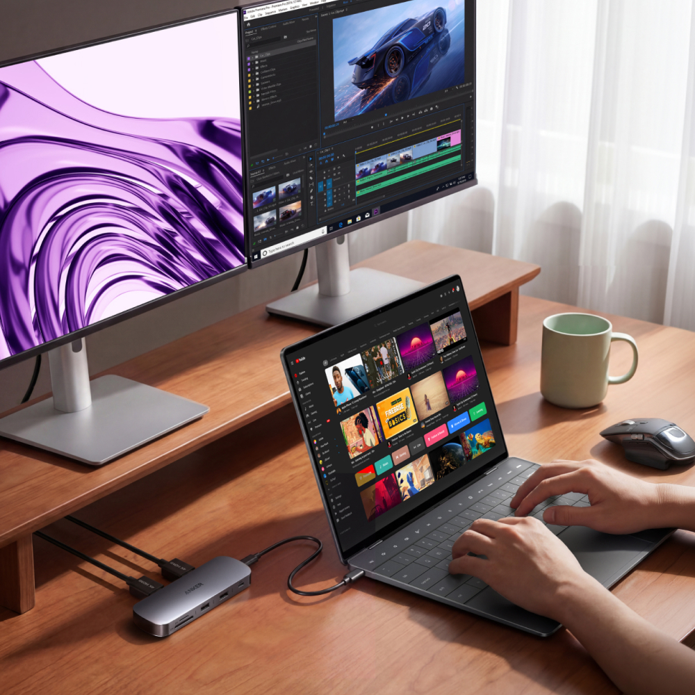 앤커 나노 USB-C 8-in-1 듀얼 디스플레이 허브 A210B - 상세 이미지 3