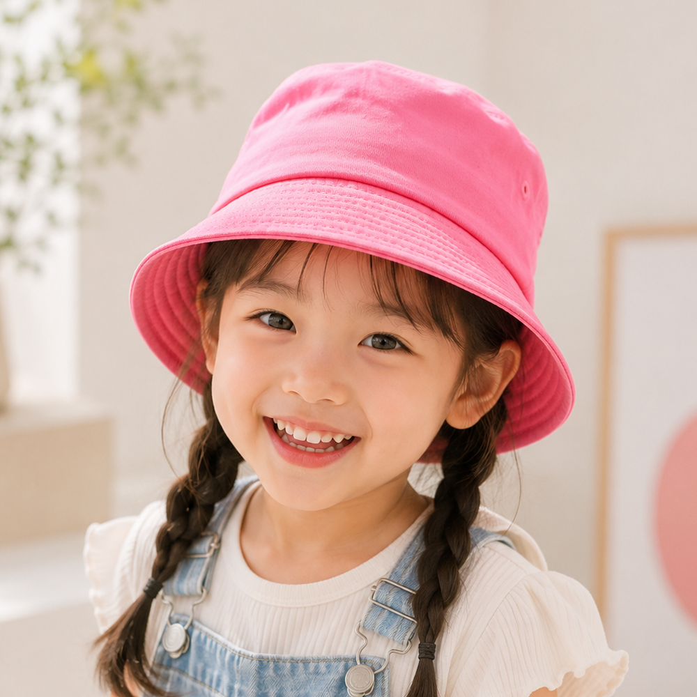 주누하우스 키즈 마루 아동 벙거지 모자, 국내제작 버킷햇 어린이 유아 - 상세 이미지 5