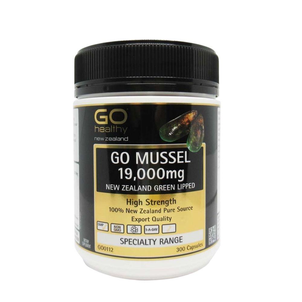 GO Healthy 뉴질랜드 초록입홍합 19000mg 300캡슐 대용량 그린머슬 - 상세 이미지 3